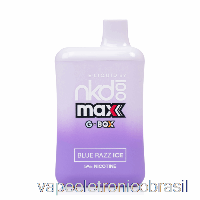 Vape Recarregável Gbox X Naked 100 5500 Descartável Azul Razz Ice